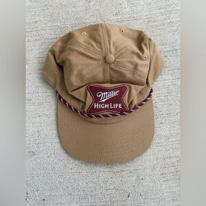 Miller High Life Tan SnapBack Adjustable Hat